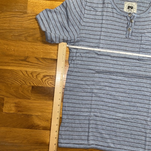 Gilded Age Inc - Henley T-shirt - Light Blue - Size Small - Picture 5 of 10